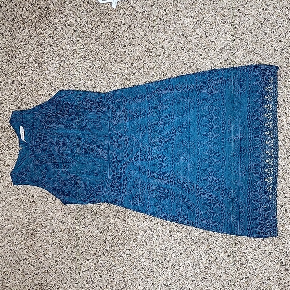 Loft teal dress